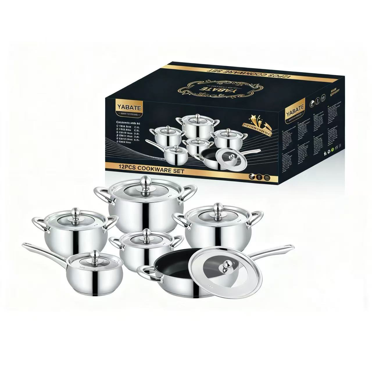 Apple pot set 6-piece (natural color)