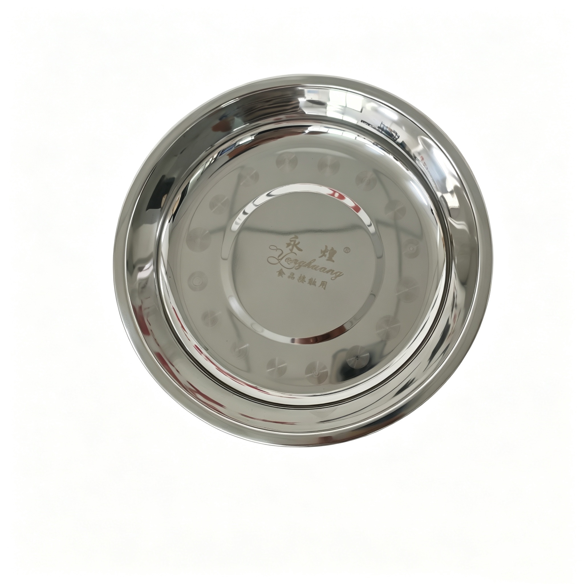 Round Stainless Steel Plates, 16–30 cm
