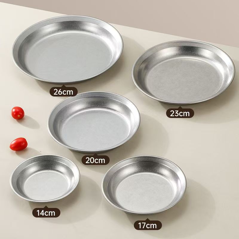 Stainless Steel Anti-overflow Round Plate