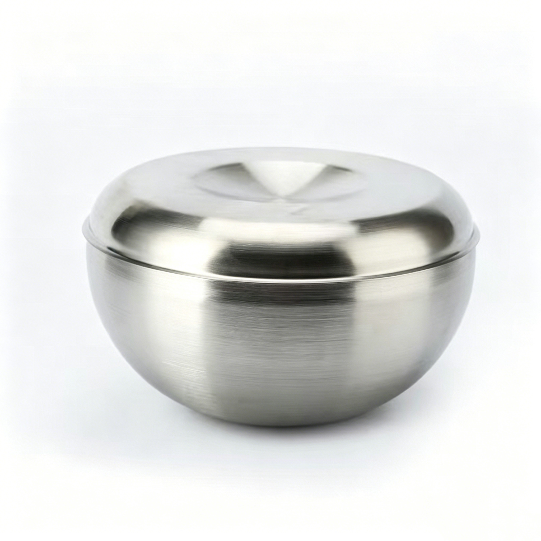Stainless steel monk bowl