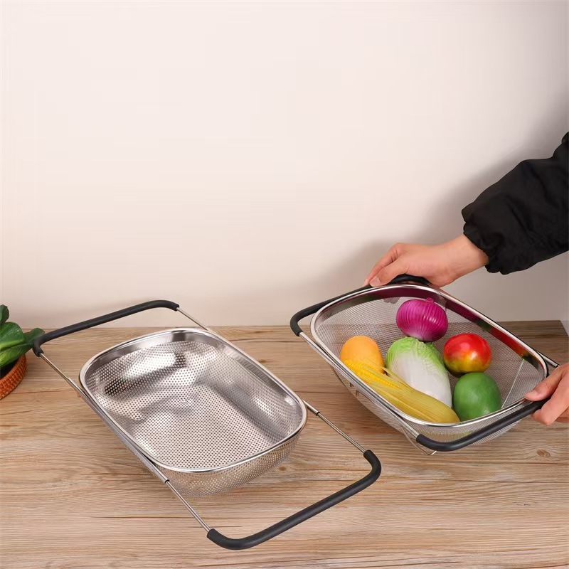 Expandable Drain Basket, Fine Hole & Dense Mesh Two Styles