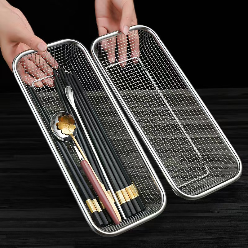 Rectangular Grid Storage Basket