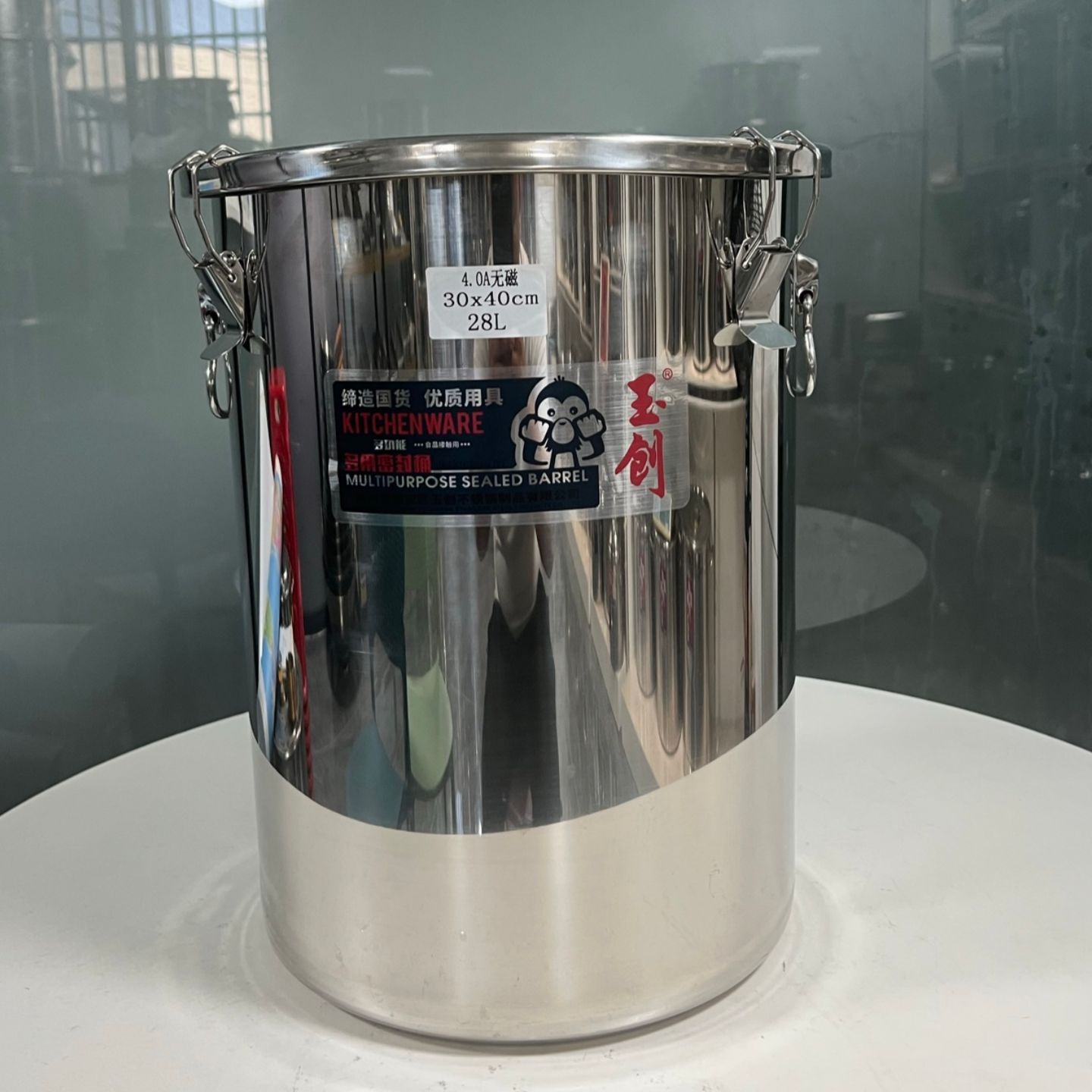 4.0A sealed stainless steel pails