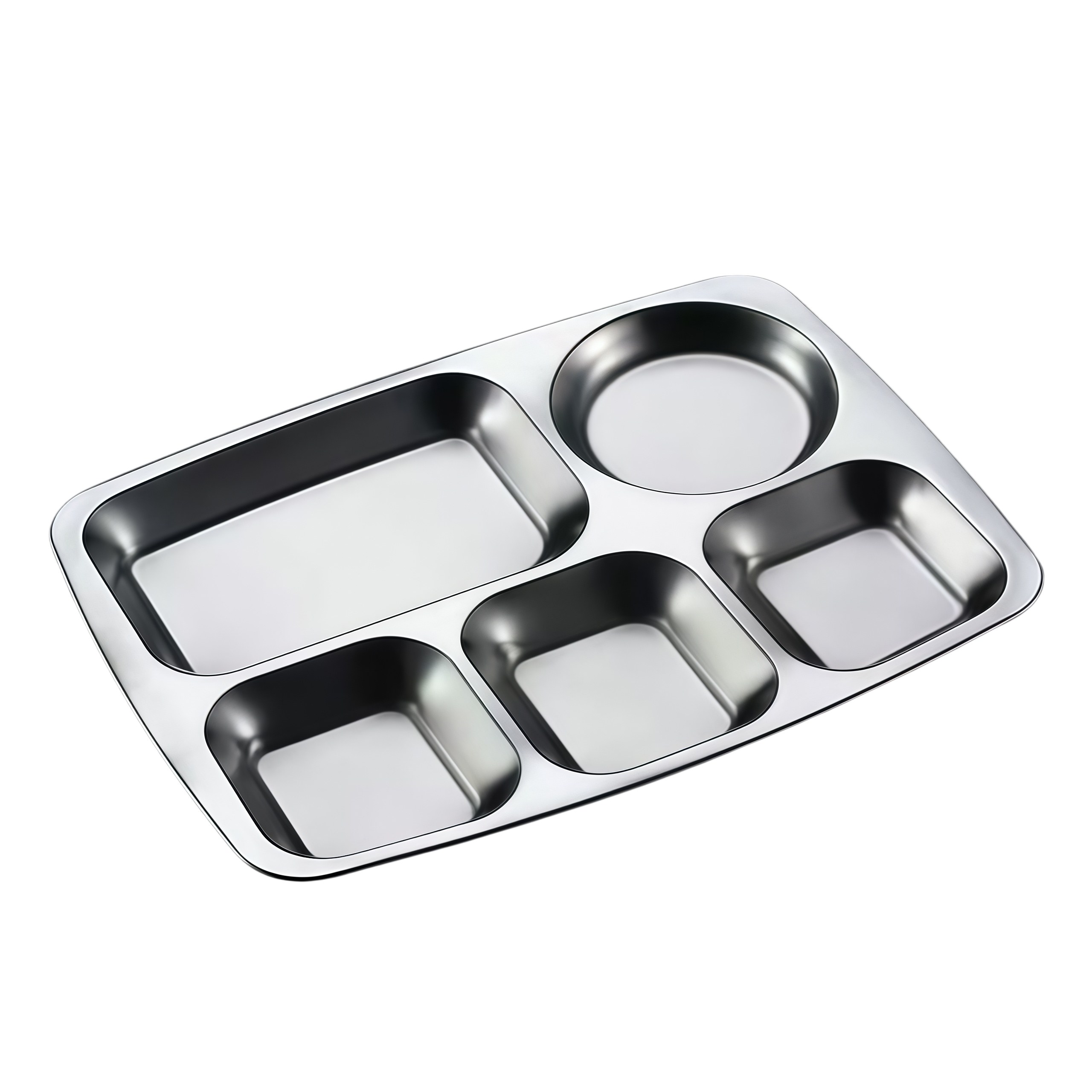 5-compartment food tray