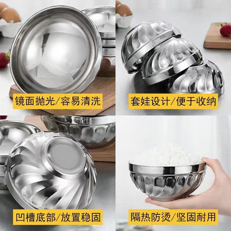 Double-layer anti-scald bowl