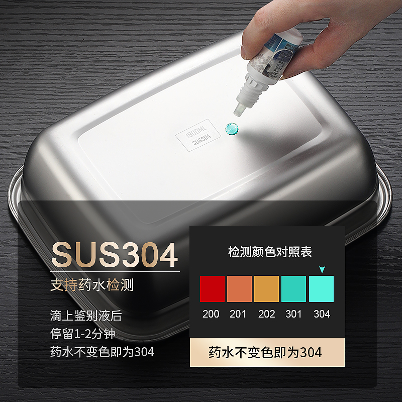 Square food storage container