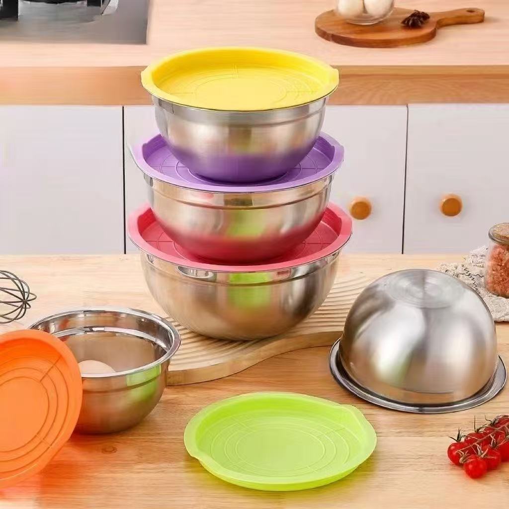 Stainless steel salad bowl