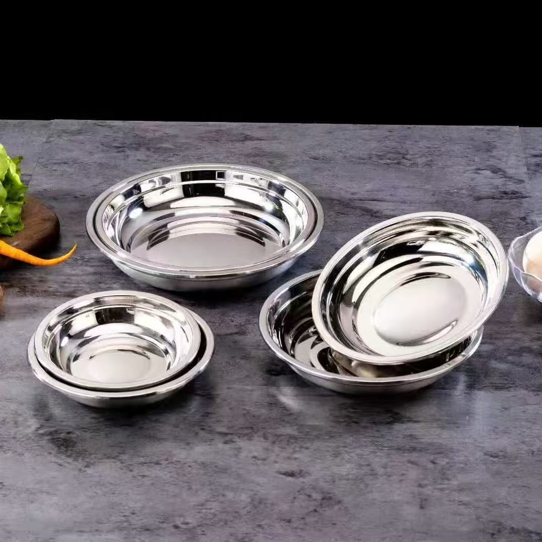 Korean soup bowl/round plate