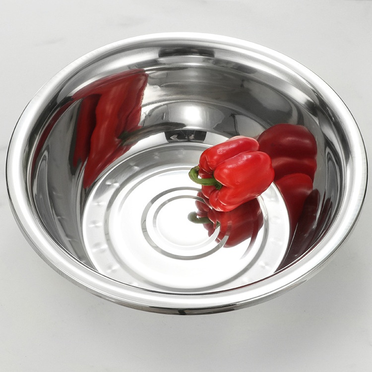 Large stainless steel basin