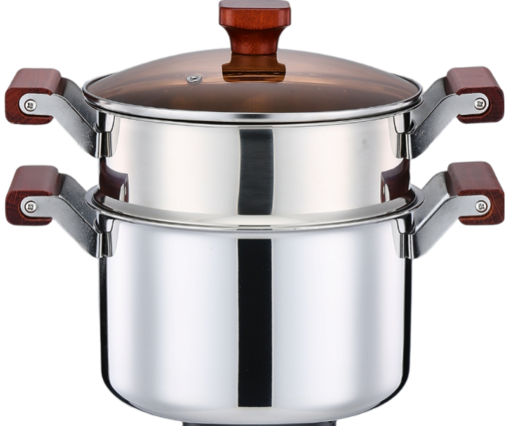 Three‑layer steel soup pot 三层钢汤锅