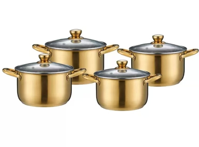 stainless‑steel pot set 汤锅套装