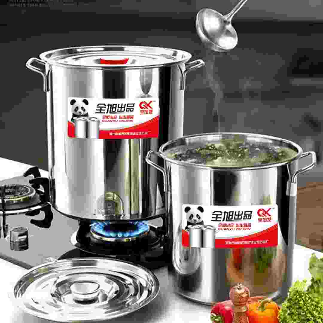 stainless‑steel stock pot 3.5MM线耳汤桶
